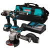 Makita DLX3156TX1 18 V Combiset Boren, (slag)schroeven En Slijpen