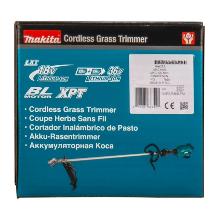 Makita DUR369LPT2 2x18 V Bosmaaier D-greep - Afbeelding 12