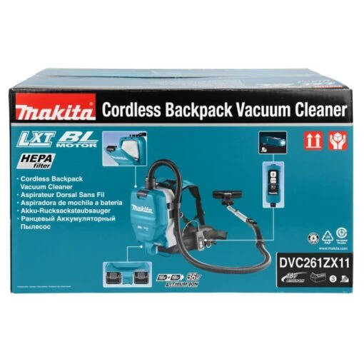 Makita DVC261ZX11 2x18 V Rugstofzuiger Voor Schoonmaak - Afbeelding 10