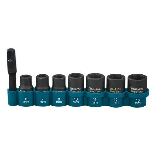 Makita E-12289 Krachtdoppenset 8-delig -Winkel Voor Huishoudelijk Gereedschap E 12289 C1C0