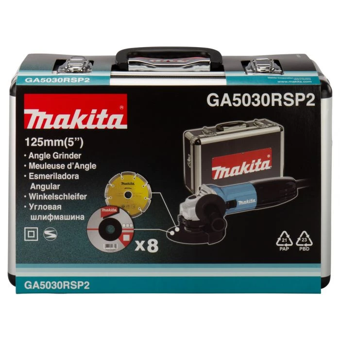 Makita GA5030RSP2 230 V Haakse Slijper 125 Mm - Afbeelding 4
