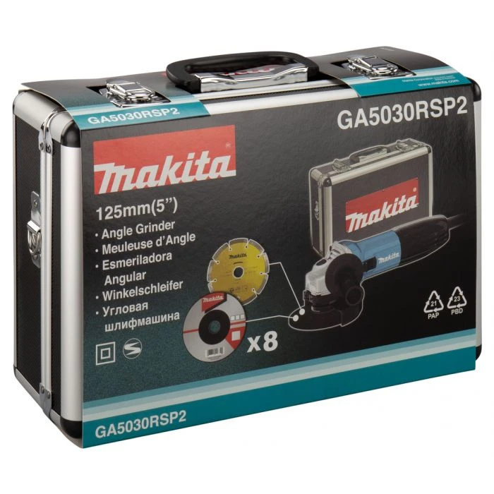 Makita GA5030RSP2 230 V Haakse Slijper 125 Mm - Afbeelding 6