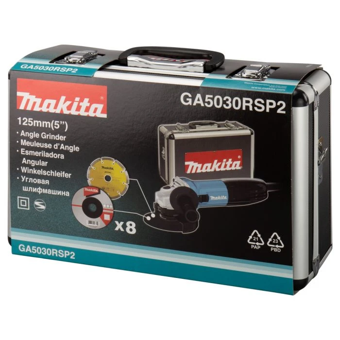 Makita GA5030RSP2 230 V Haakse Slijper 125 Mm - Afbeelding 8