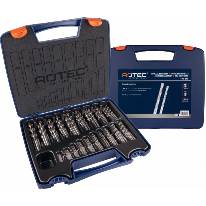 Metaalborenset 170-dlg. Rotec HSS-G, Silver-Line PROF.