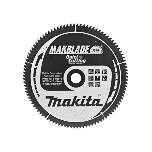 Makita B-08816 Zaagb Q+C 305x30x2,3 100T 5g - Afbeelding 2