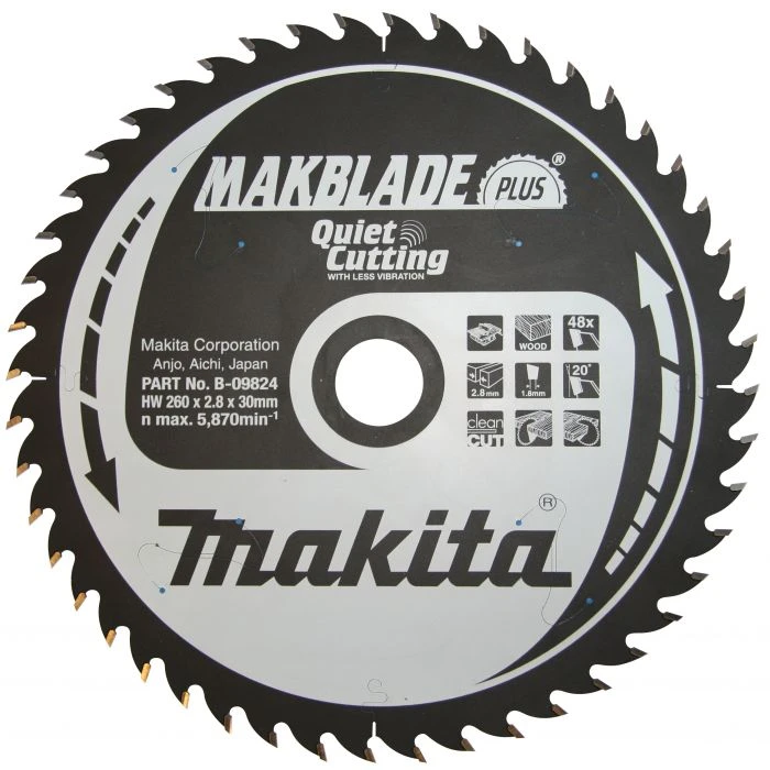 Makita B-09830 Tafelzaagblad Hout Zuiver - Afbeelding 5