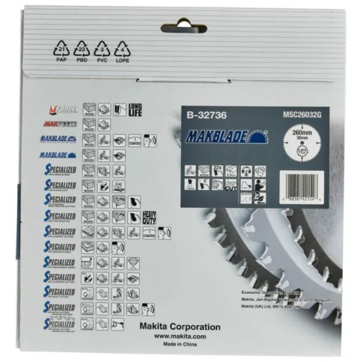 Makita B-32736 Afkortzaagblad Hout - Afbeelding 4