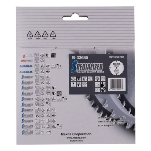 Makita B-33685 Cirkelzaagblad Vezelcementplaat - Afbeelding 3