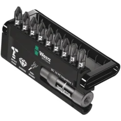 Wera BIT-CHECK 10 PZ IMPAKTOR 1, 10 -DELIG