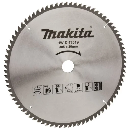 Makita D-73019 Afkortzaagblad Aluminium - Afbeelding 3
