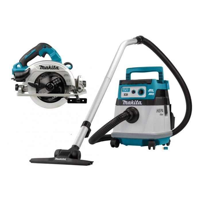 Makita DLX2382UX1 2x18 V AWS Combiset Voor Zagen (190mm) En Stofzuigen - Afbeelding 2