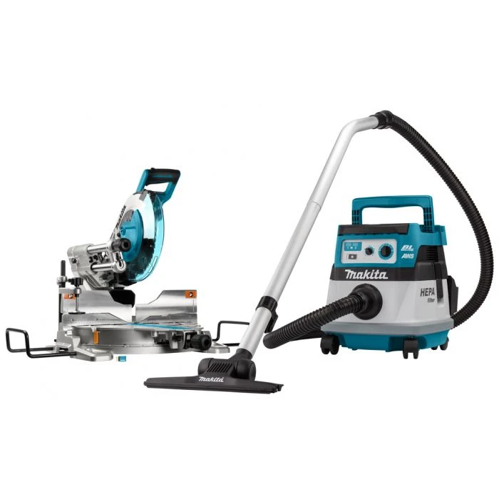 Makita DLX2386UX1 2x18 V AWS Combiset Voor Afkorten (260mm) En Stofzuigen