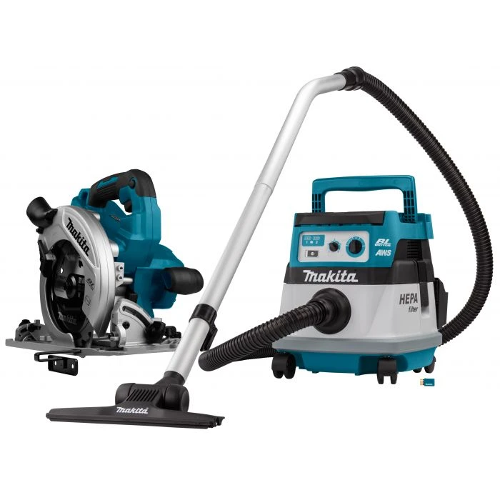 Makita DLX2386UX1 2x18 V AWS Combiset Voor Afkorten (260mm) En Stofzuigen - Afbeelding 3