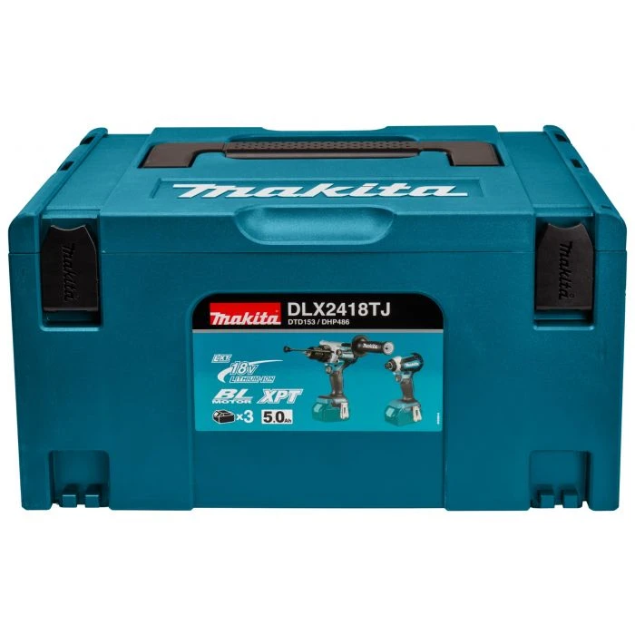 Makita DLX2418TJ 18 V Combiset Voor Zwaardere (klop)boor- En (slag)schroefklussen - Afbeelding 3