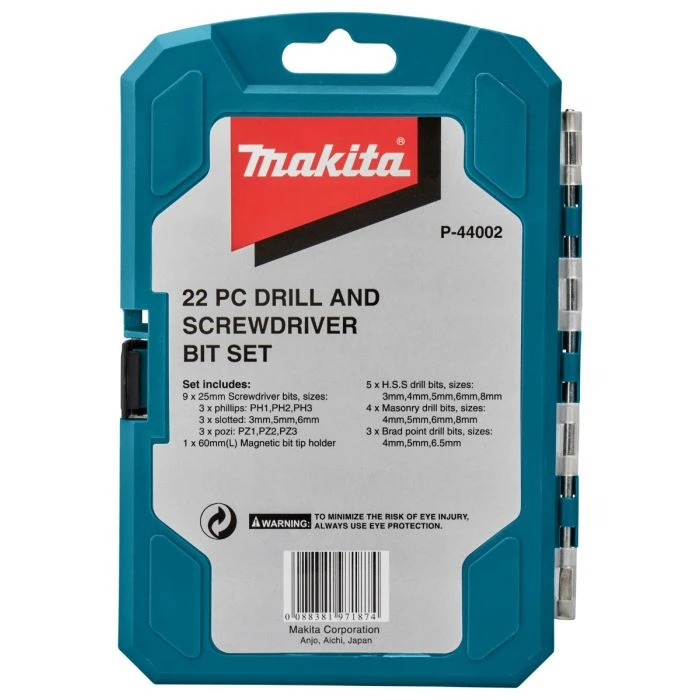 Makita P-44002 Boor-/schroefbitset 22-delig - Afbeelding 10