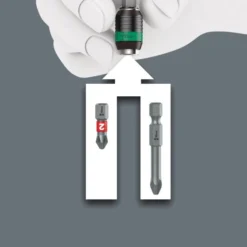 Wera KRAFTFORM KOMPAKT 62, 33 -DELIG -Winkel Voor Huishoudelijk Gereedschap rapidaptor chuck all 5 3